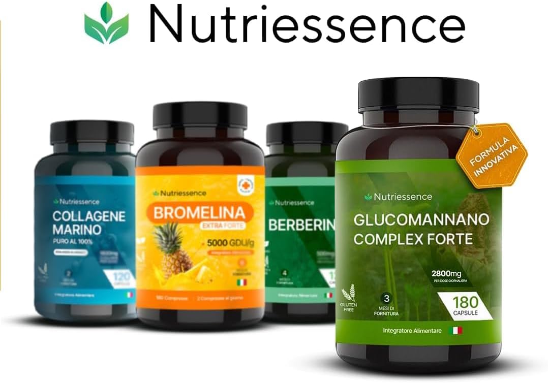 Glucomannano Puro Dosaggio Extra Forte 2800 mg |Maxi scorta 180 capsule gastroprotette|3 mesi di fornitura,Rimedio Naturale italiano|Fibra Saziante drenante .Senza Glutine e Lattosio
