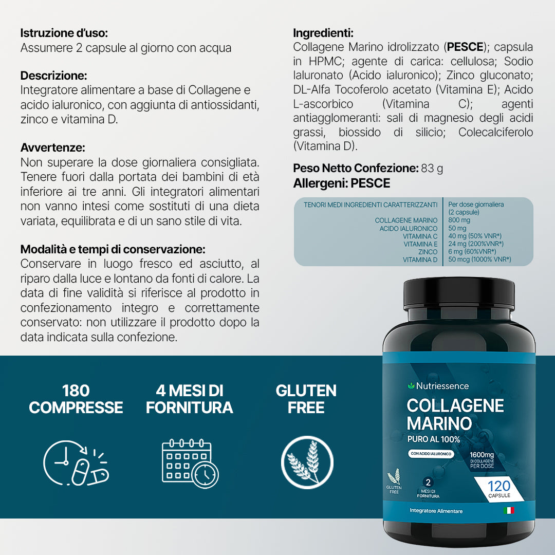 COLLAGENE MARINO - Pelle e Articolazioni più Forti