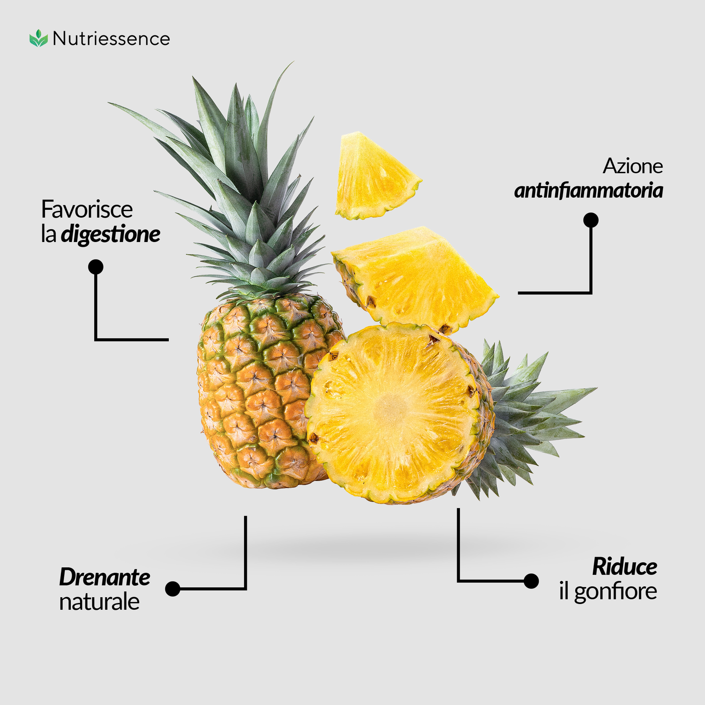 BROMELINA - Rimedio Naturale Drenante per cellulite, microcircolo e digestione