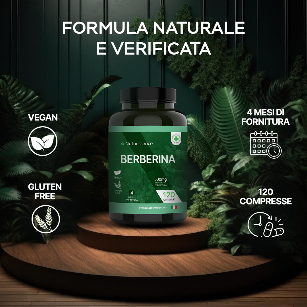 BERBERINA - Rimedio Naturale per regolare funzione cardiovascolare e antifiammatoria