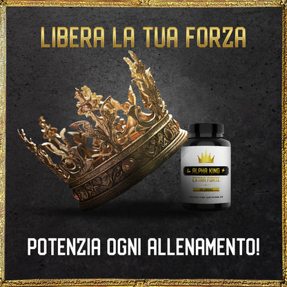 Integratore per Uomo Alpha | Migliora e ottimizza la concentrazione e Focus | Dona tonicità e vigore con Maca,Rapontico,Muira Puama,Zinco,Fieno Greco,Vitamina D