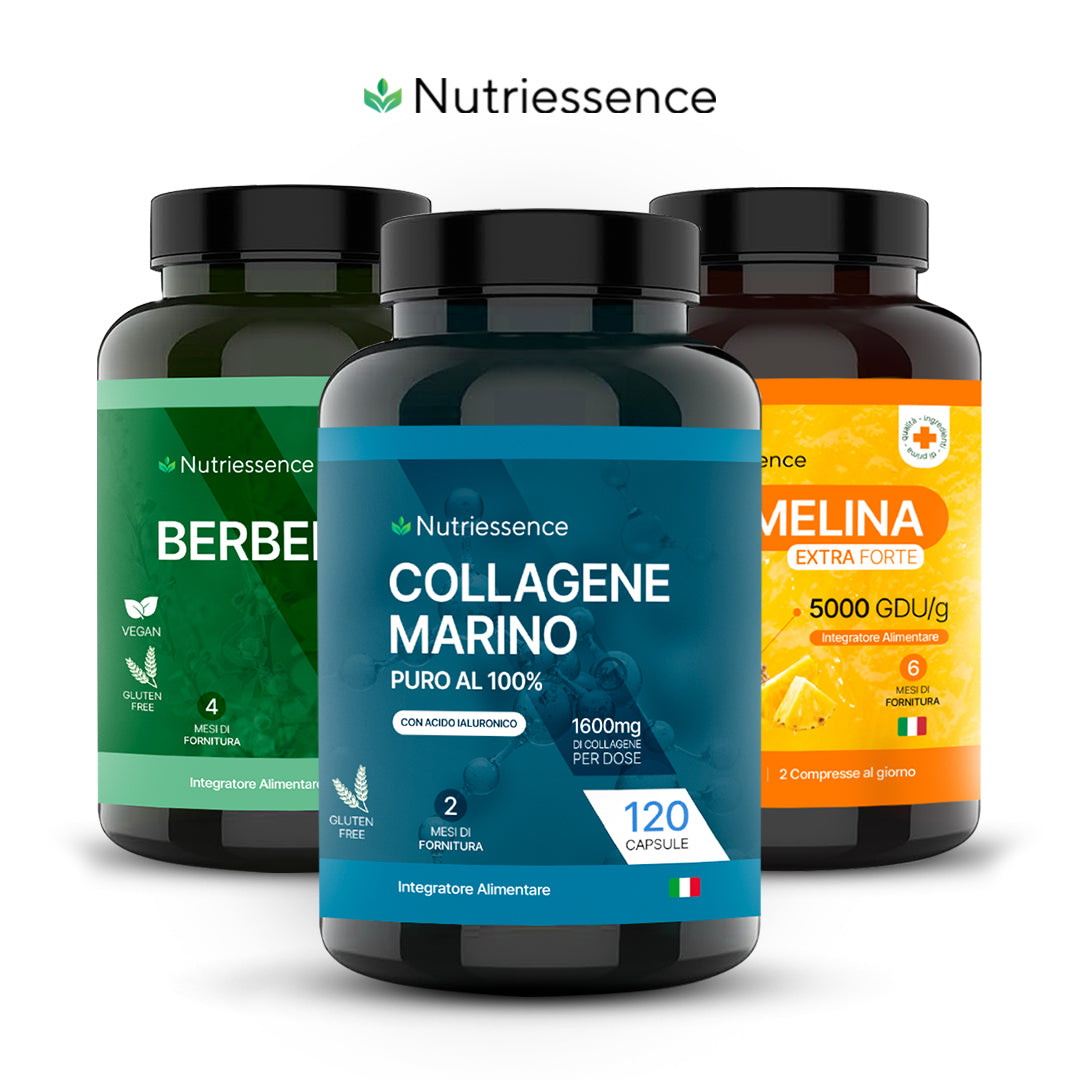 Kit Nutriessence - Collagene Marino, Berberina, Bromelina