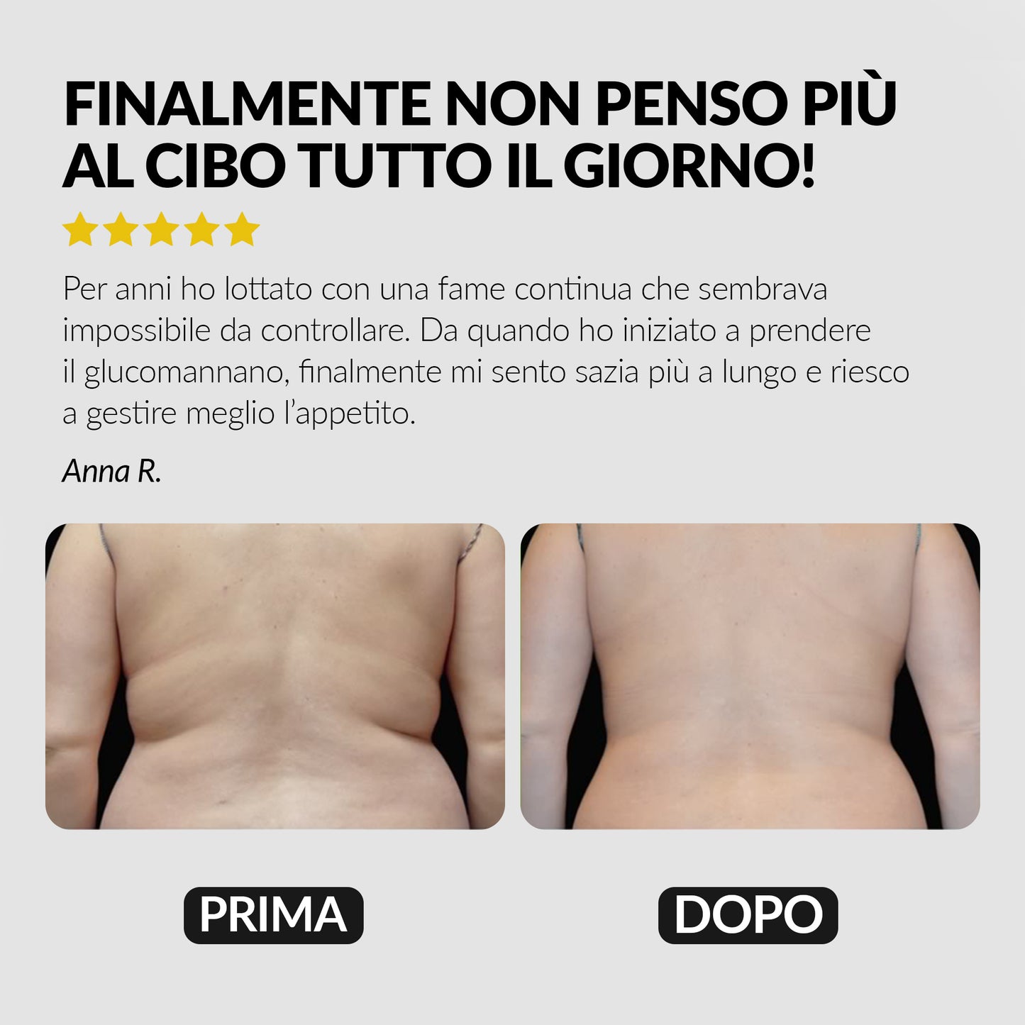 Glucomannano Complex, stop alla fame nervosa